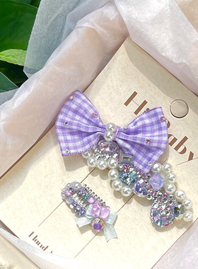 宠物发夹狗狗碎发夹淡紫色K9钻马尔济斯比熊bb夹约克夏西施