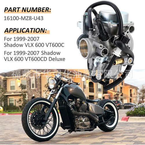 适用HONDA VLX 600 VT600C Deluxe1999-2007 16100-MZ8-U43化油器