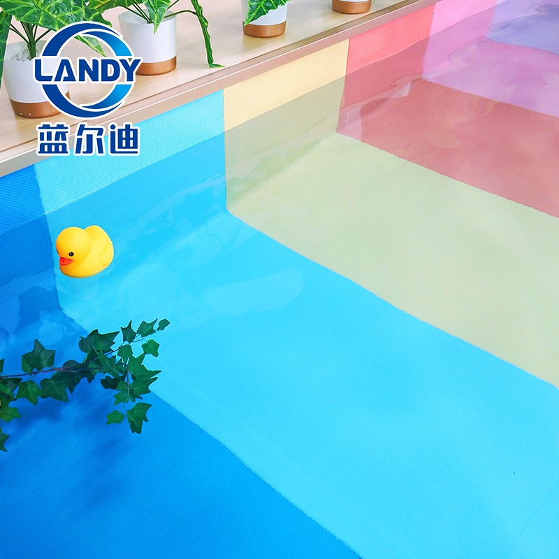 纯色系列彩虹pvc防水胶膜泳池防滑地板胶膜泳池翻新改造厂家供应
