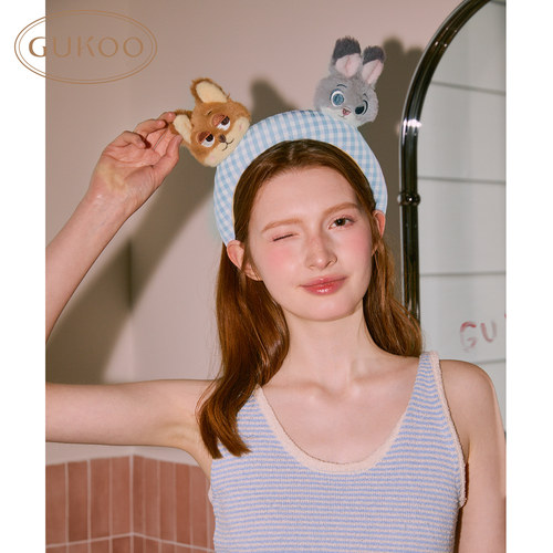 Gukoo/果壳ip联名发箍四季可用洗漱甜美可爱发卡显脸小束发带