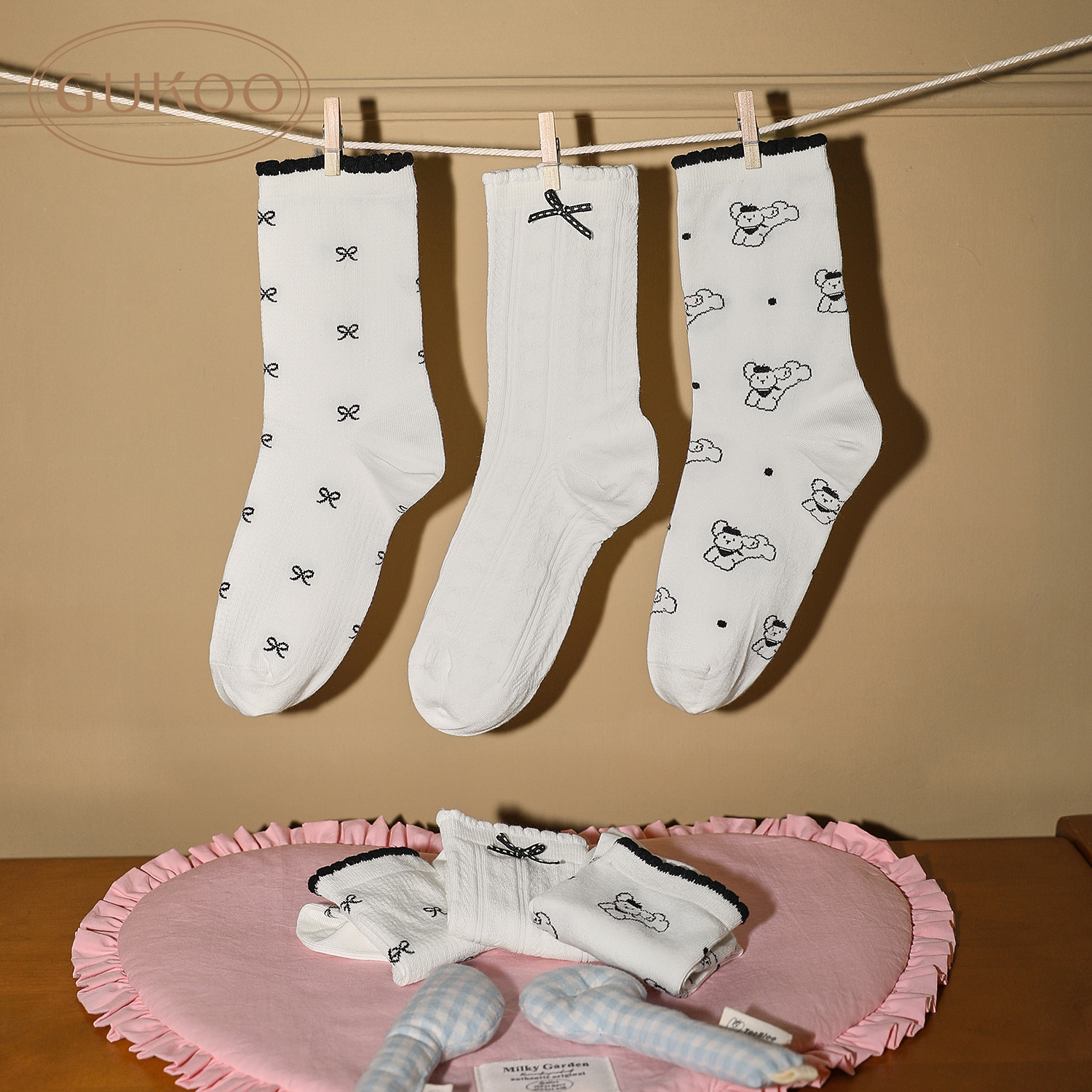 Gukoo/果壳女士袜子组合