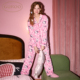 果壳睡衣女冬Hello kitty款 加绒甜美开衫 Gukoo 家居服套装