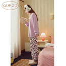 轰轰小狗系列珊瑚绒保暖家居服套装 Gukoo 果壳睡衣女秋冬款