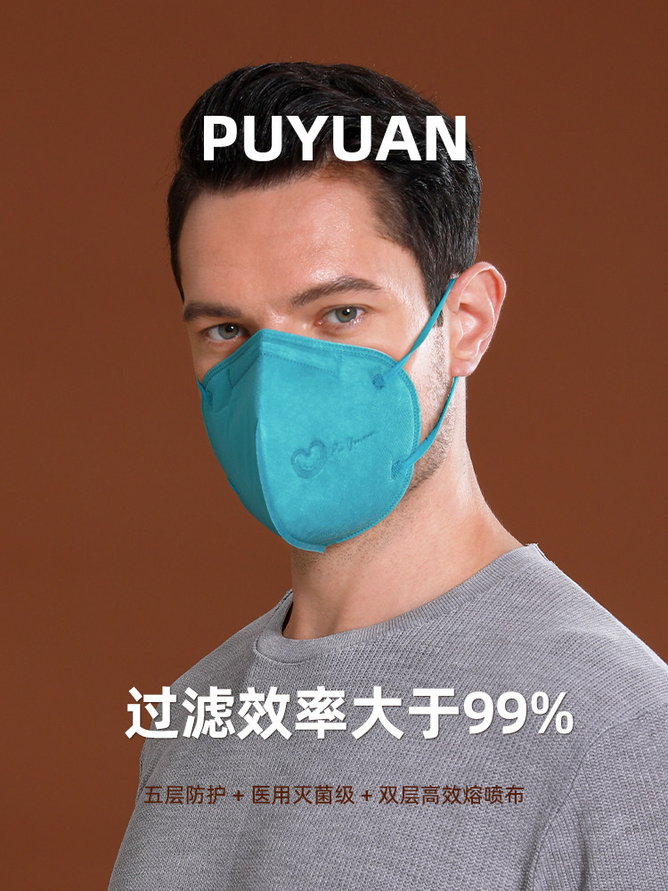 福泽龙普元医用防护5层医疗级别口罩官方正品挂耳式无菌独立装