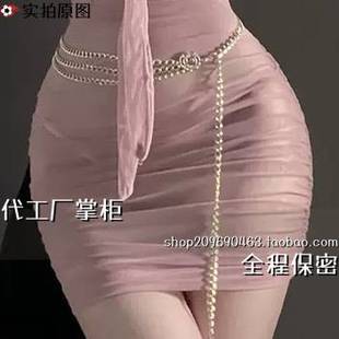 灌云情服饰内衣厂禁欲系配饰金色腰链配件可当赠品项链颈链趣味睡