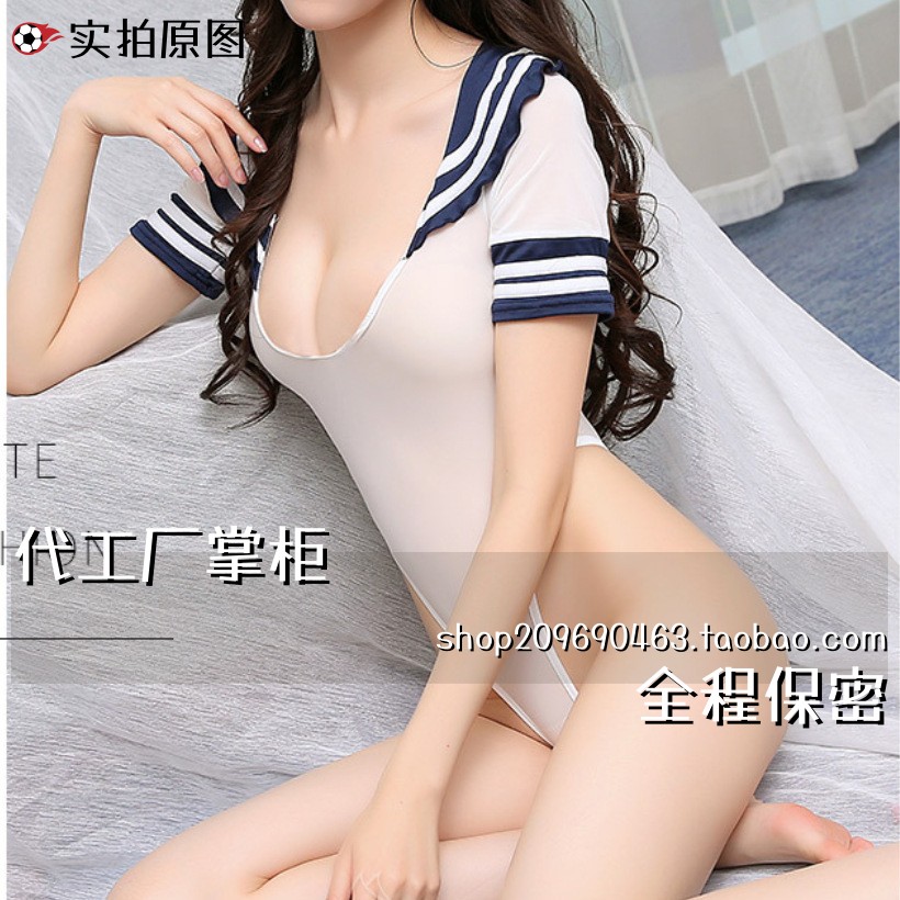 灌云季末深学生装连体水手泳衣款制服套装免脱内衣角色扮演
