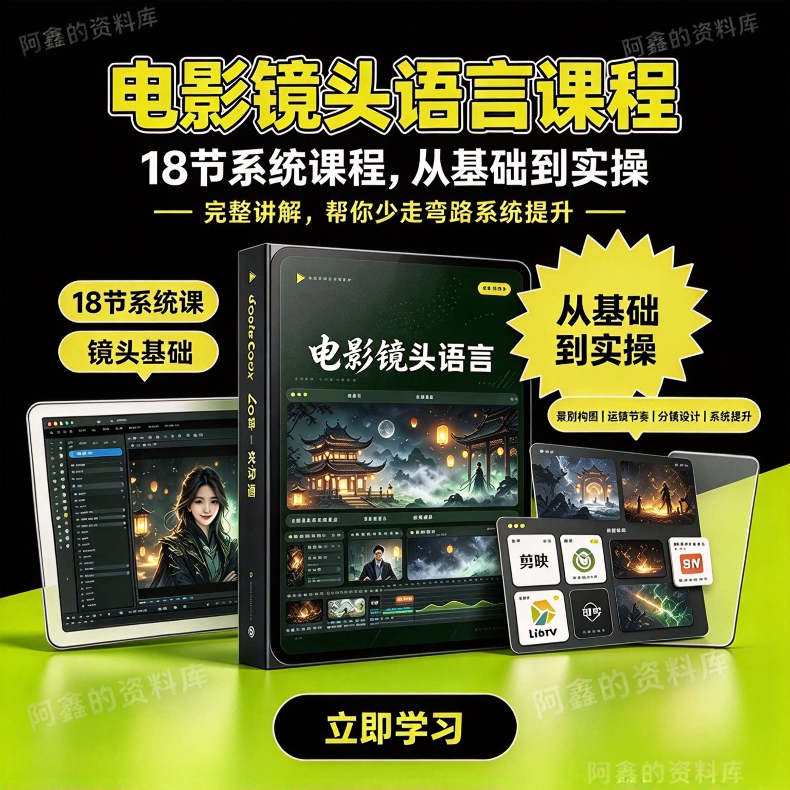 影视镜头景别认知大全镜头语言分镜拍摄零基础入门教学合集