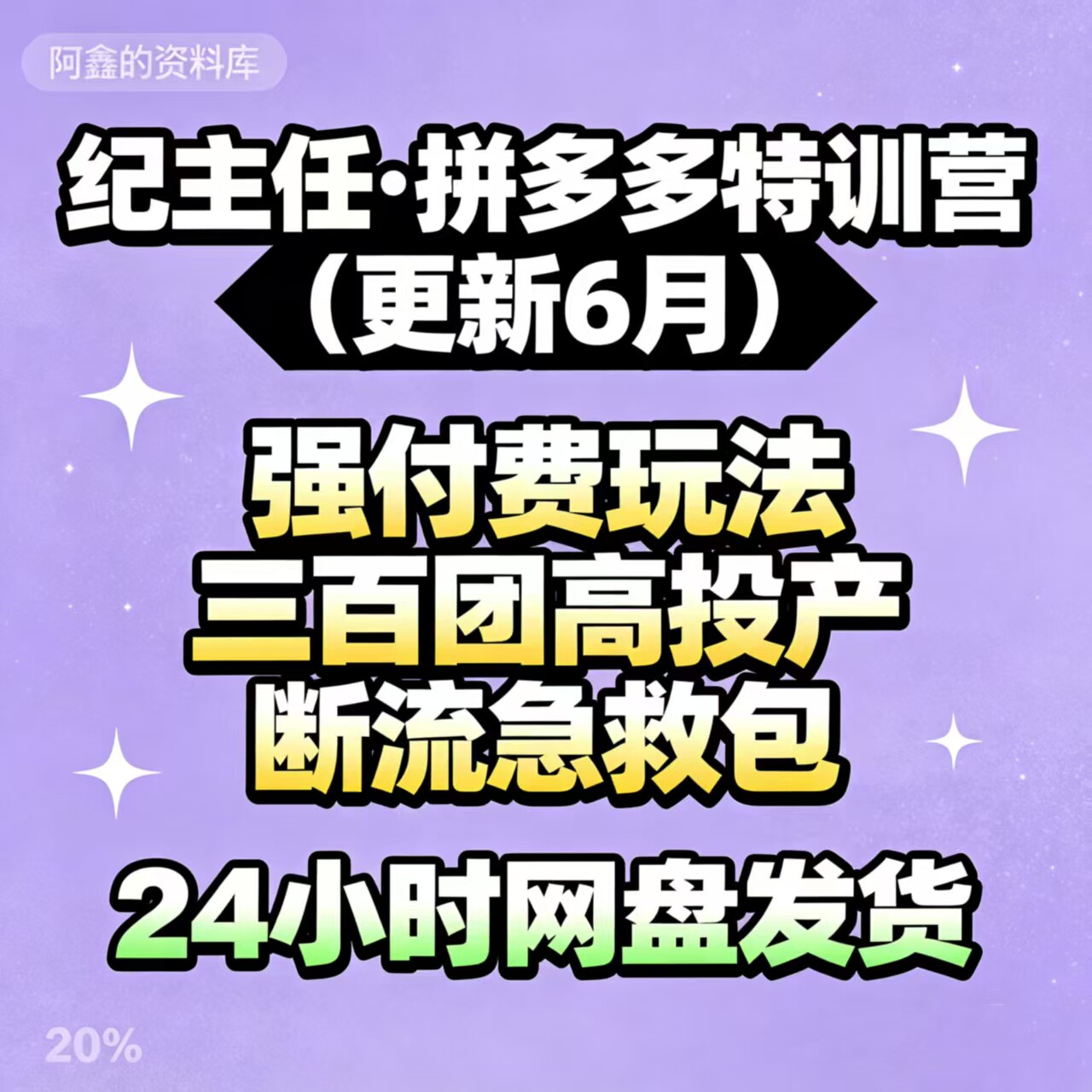 2026 pdd视频 教程 新手全套pdd开店电商运营技巧教学自学课程