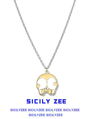 原创趣味柯基项链男女潮ins吊坠