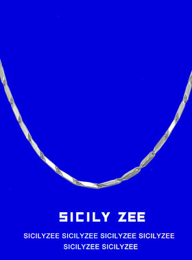 男生夏季极简古巴瓜子链钛钢链