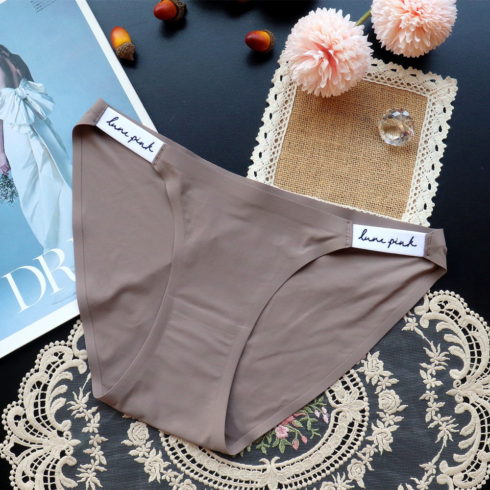 一片式无痕内裤女士纯棉裆抗菌透气丝滑牛奶丝性感冰丝中腰三角裤