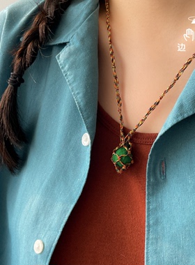 边顶&Soft Spot 工作室合作款纯手工串珠“圆满”项链