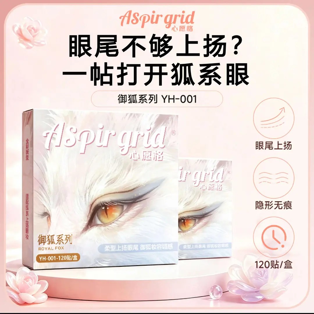 ASPIRGRID心愿格防汗大狐系眼尾上扬双眼皮贴强力支撑持久隐形