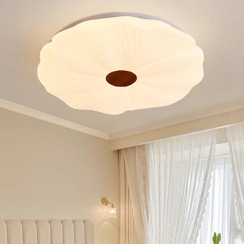 主卧室灯圆形房间灯led吸顶灯浪漫美学奶油风新款护眼书房吸顶灯