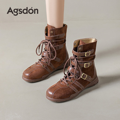 奥古狮登女款拳击靴2025新款