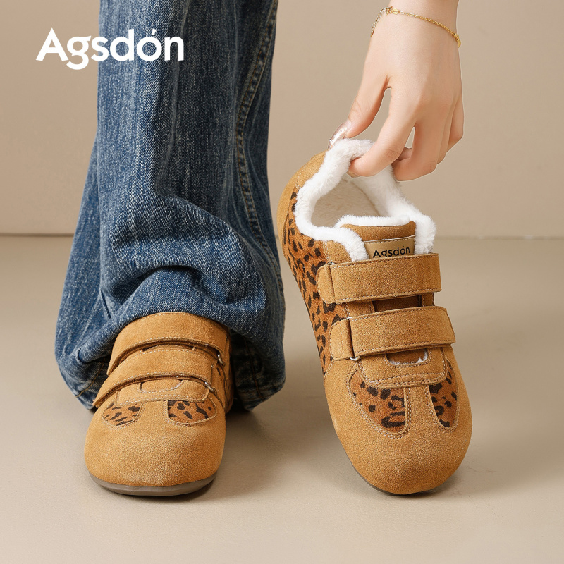 奥古狮登豹纹女鞋2025新款