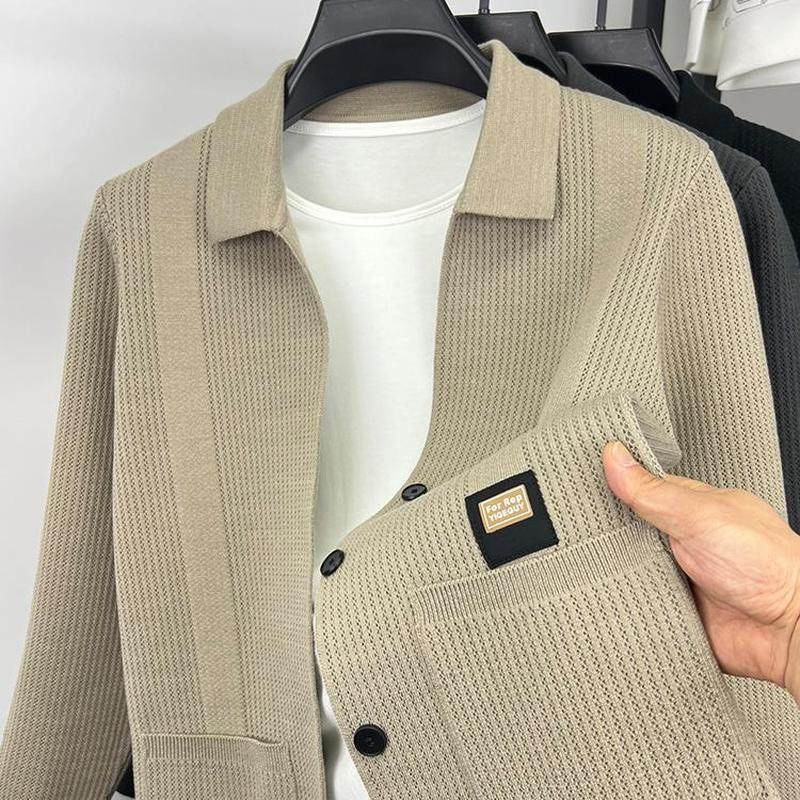 VIRRI CIAGA~针织开衫男披肩外套毛衣翻领纯色春秋季男装修身休闲,男装,秀禾服,淘宝优惠券,粉丝福利购,淘宝优惠卷