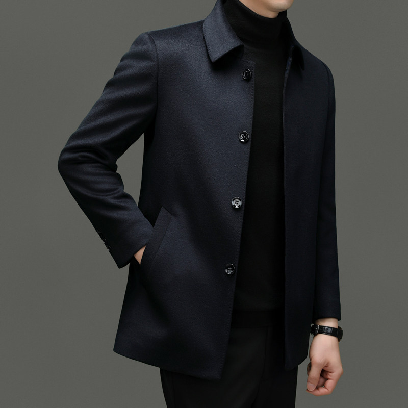 MONES~出口法国！高端羊毛夹克翻领毛呢外套高端男装呢子大衣秋冬,男装,秀禾服,淘宝优惠券,粉丝福利购,淘宝优惠卷