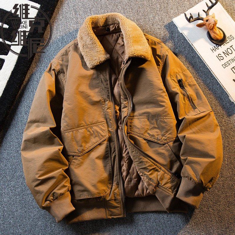 MA1飞行员夹克外套男士冬季夹棉加厚棉衣美式潮牌复古休闲棒球服