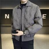 翻领拼接时尚 ZaSaFran 轻薄羽绒服男短款 潮牌高级感保暖休闲外套