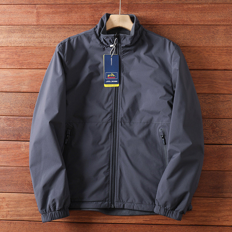 MAROLIO~两面穿！防水防风男士休闲外套秋冬摇粒绒加绒保暖夹克男,男装,秀禾服,淘宝优惠券,粉丝福利购,淘宝优惠卷