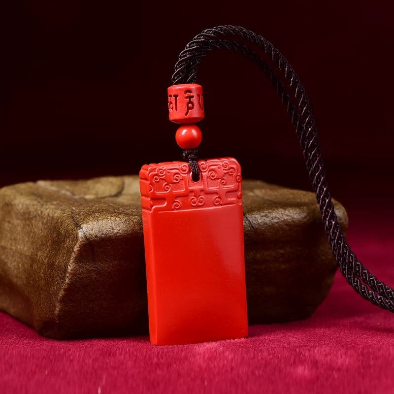 帝王砂朱砂吊坠男女款本命年项链