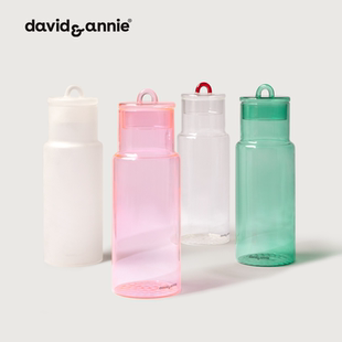 davidannie冷水壶玻璃耐高温大容量家用食品级带盖防爆凉水壶
