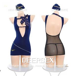 灌云情服饰内衣厂性感高级感灌云私家空乘服务包臀裙套装透视裸臀