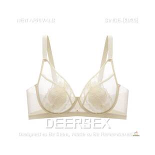 汕头市潮阳区谷饶微与针织内衣厂网纱轻薄蕾丝无海绵调整型高女软