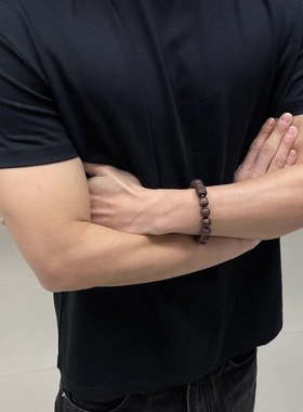 310G正肩半高领收袖口短袖夏季美式小领口重磅t恤垫肩显肌肉健身