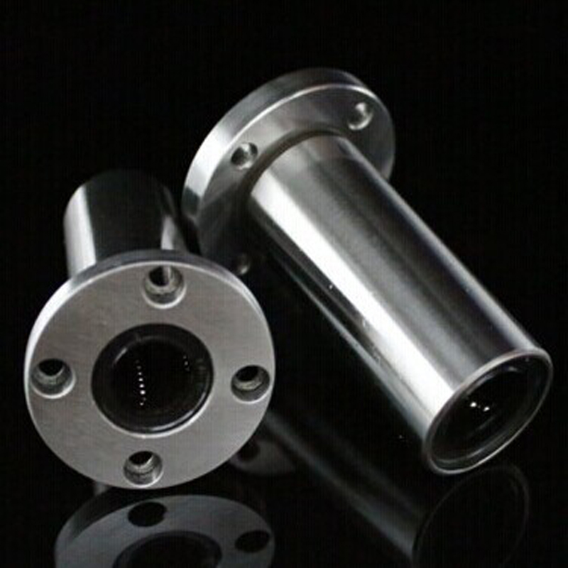 直线导轨滑块带圆法兰加长运动轴承LMF6LMF50LUU光轴固定座热卖