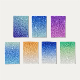 透明长虹条纹渐变亚克力板门头定制彩色石头纹水波纹装饰板uv打印