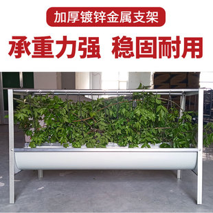 新型羊槽食槽带架子饮水铁不锈钢神器喂羊的料槽子工具牛羊用草槽