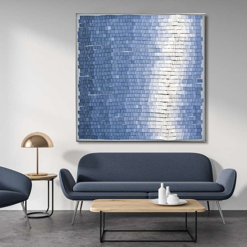 简约工业风装饰画背景墙装置艺术工艺酒店立体亚克力插片实物画图片