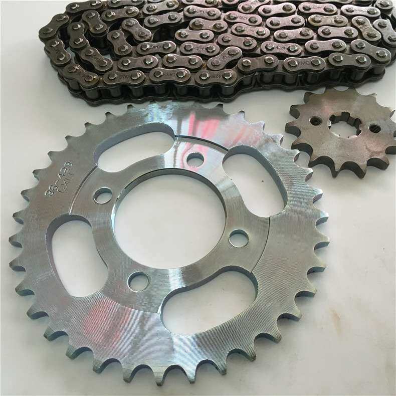 摩托车配件链轮牙盘大阳DY100弯梁100 110 HJ110套链链条