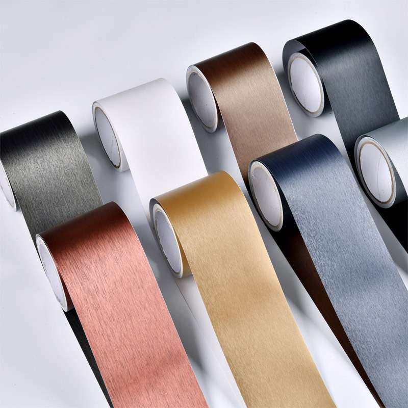 加厚拉丝仿金属贴纸防水自粘腰线踢脚线墙贴门框画框改造装饰西辰,家庭/个人清洁工具,厨卫防水贴/条,淘宝优惠券,粉丝福利购,淘宝优惠卷