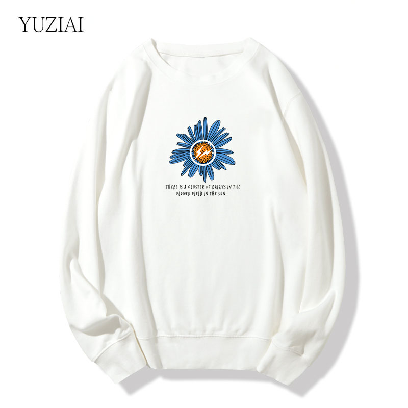 oversize圆领卫衣女秋冬新款加绒加厚2021宽松上衣薄款休闲男外套