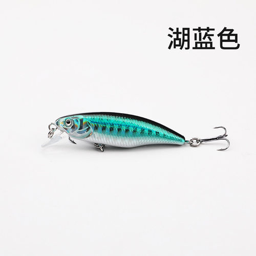 路亚饵X52款远投小米诺55mm 4g仿真鱼饵黑镍