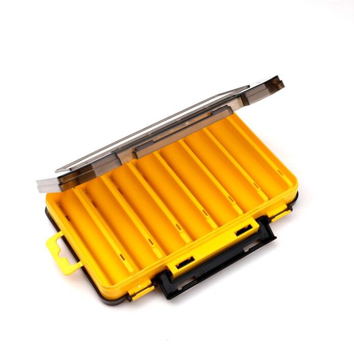 枪色双面路亚饵加厚鱼饵配件高端收纳盒子