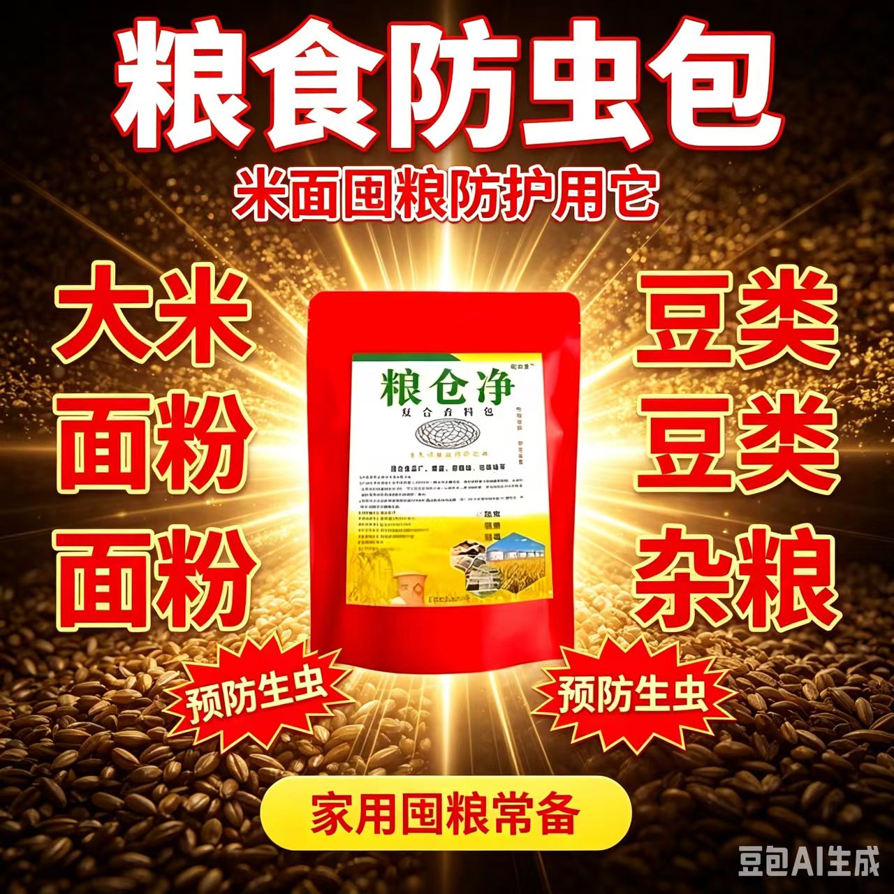 家用粮食防虫香料包大米面粉小麦粮仓储物预防谷物生虫储存防护包