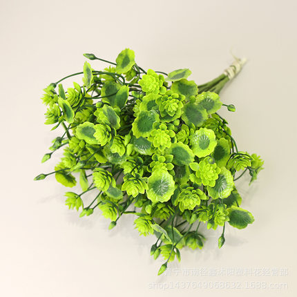 仿真绿植假花束摆件室内外墙面造景装饰塑料花藕莲叶桌面插花摆设