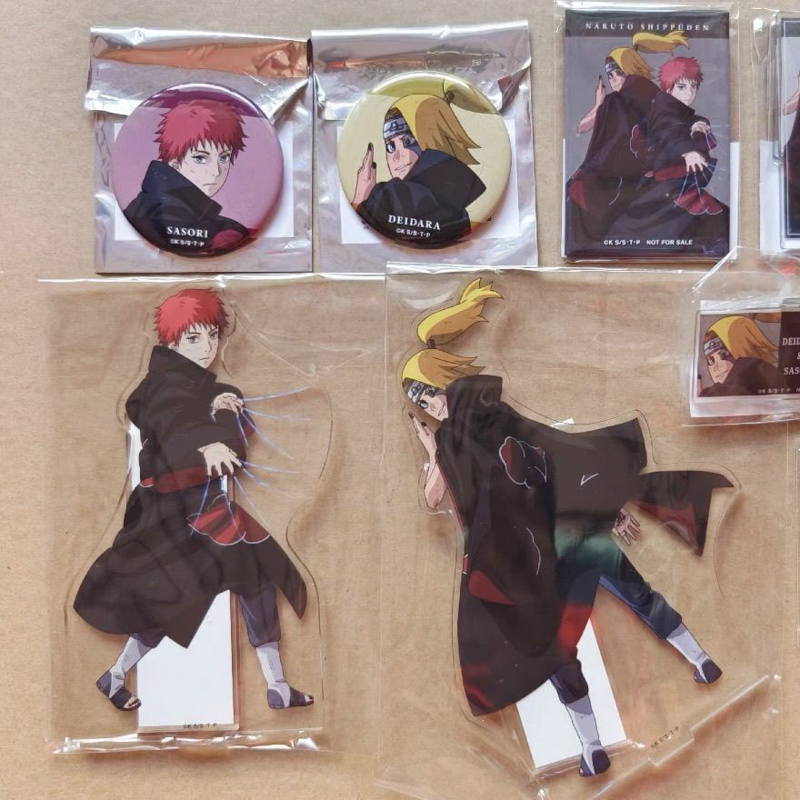 【全店满20包邮】火影忍者周边动漫背影系列迪达拉蝎吧唧徽章自制