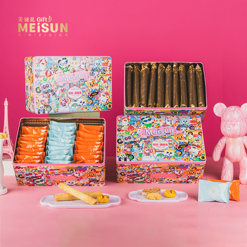 美诚礼糕点礼盒装缤纷潮趣礼黄油小桃酥鲍鱼酥原味蛋卷组合下午茶,零食/坚果/特产,糕点礼盒/伴手礼,淘宝优惠券,粉丝福利购,淘宝优惠卷