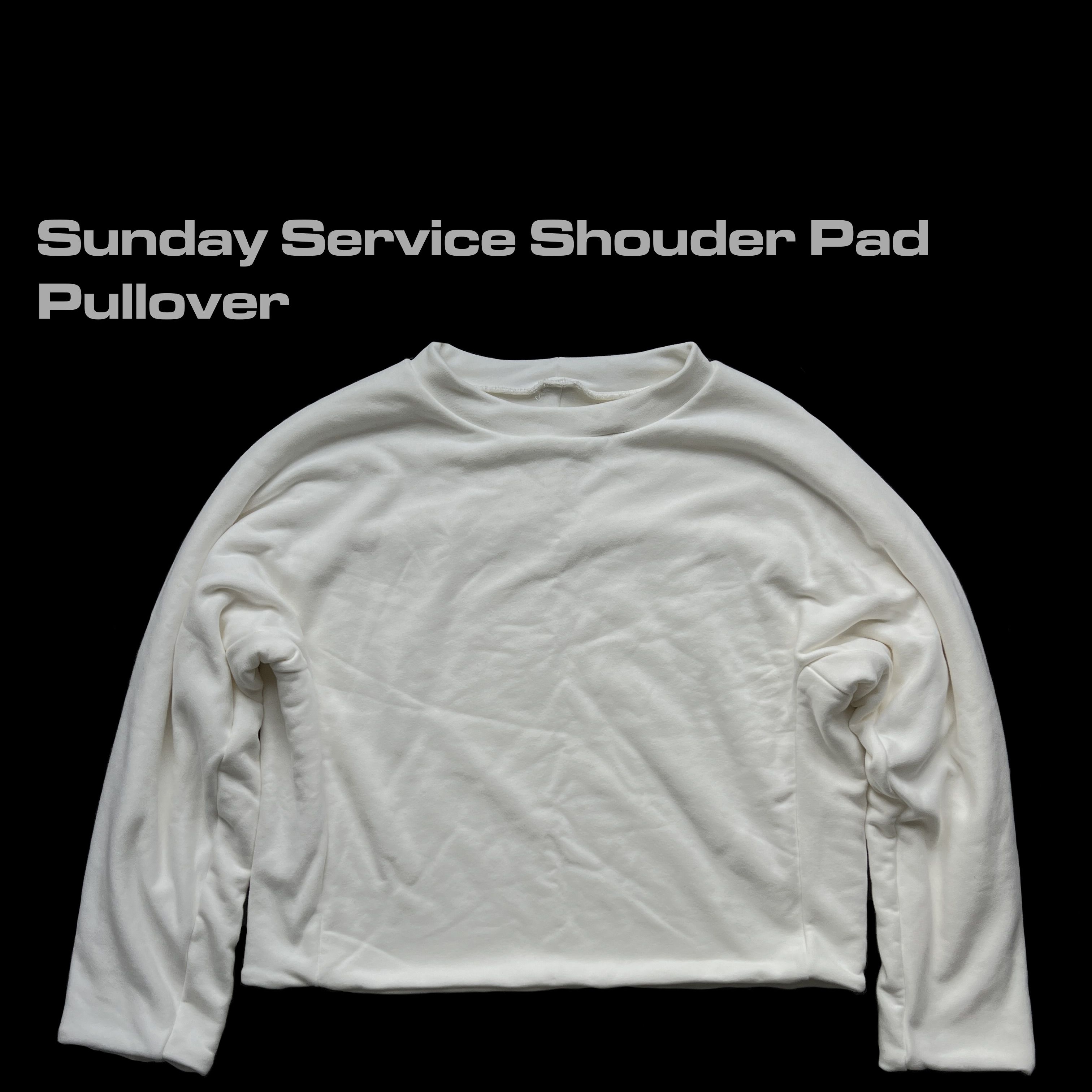 YZY SundayService Shoulder Pad Double Layered Pullover Yeee