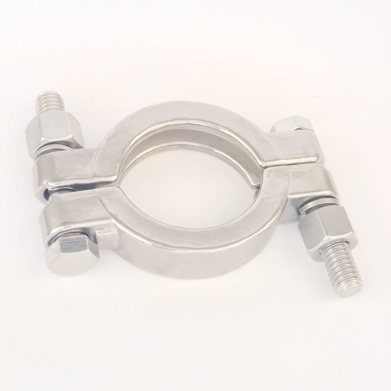 不锈钢高压卡箍 201 304卫生级快装重型卡箍 双螺栓精铸抱箍