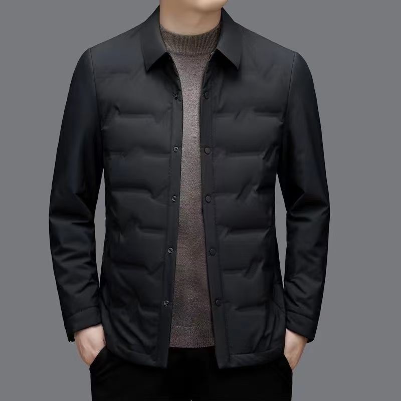反季清仓男装轻薄款保暖商务休闲羽绒服