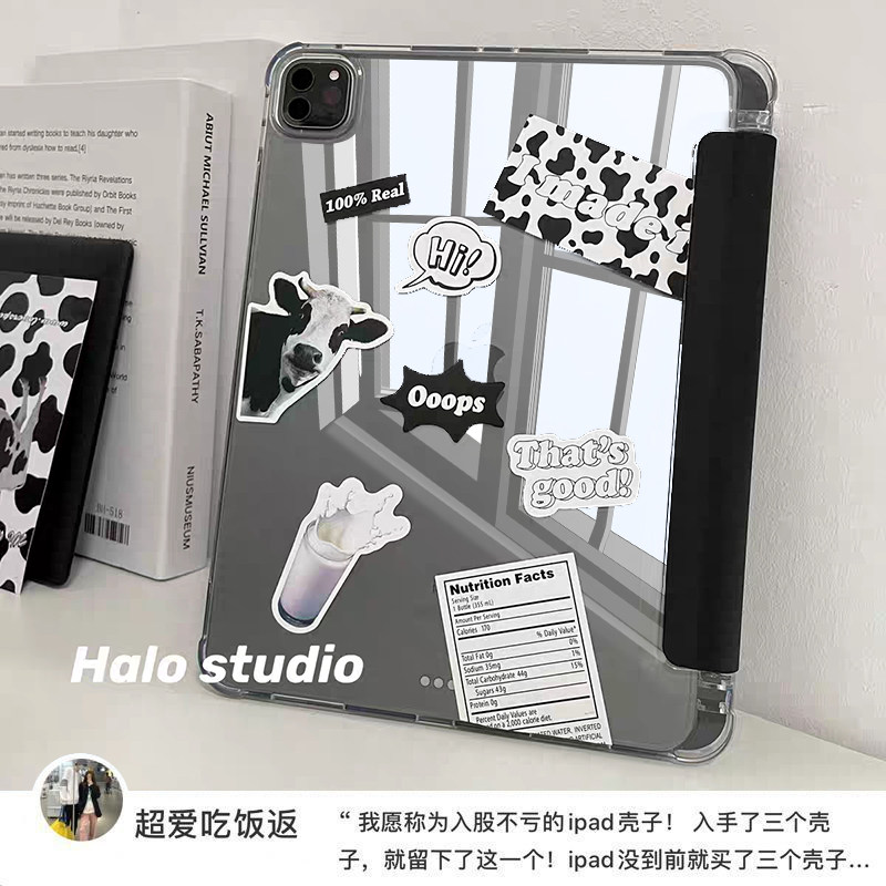 【无笔槽】适用2024新款ipadair6保护壳360旋转透明壳苹果平板套pro11寸亚克力10.9防弯九代防摔10.2