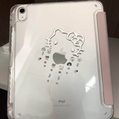 ipad浮雕贴纸可爱小狗适用于防弯亚克力2024年ipad保护套air6保护壳11寸平板ipadpro2021/22第九代ipad10