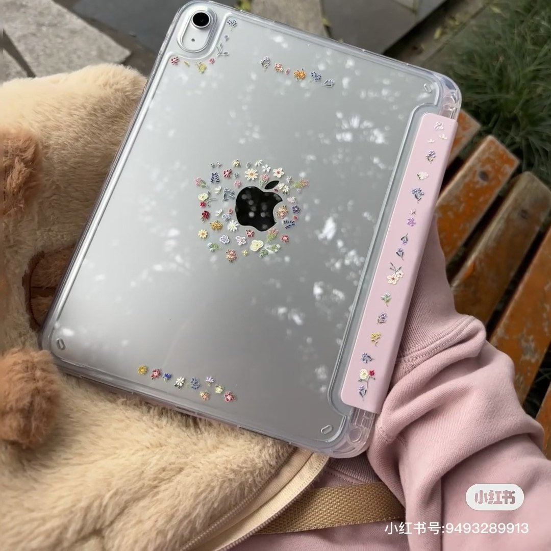 小红书同款适用2025年ipad11保护壳ipadair765新款3+y折保护套pro2024平板带笔槽防弯6摔10.2寸4代10.9轻薄10
