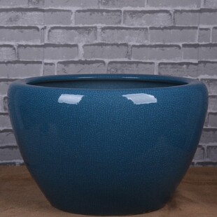 颜色釉陶瓷鱼缸仿古开片裂纹釉金鱼缸风水缸庭院阳台栽花养鱼缸